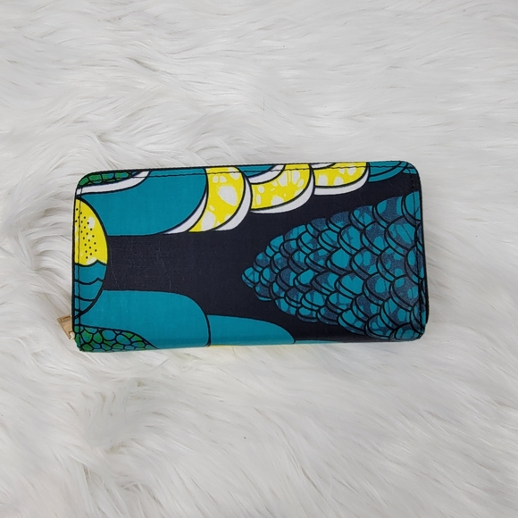 New Colorful double zipper wallet with strap - Picture 2 of 6